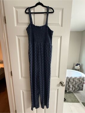 Isabel Maternity by Ingrid & Isabel Navy Floral Maternity Jumpsuit
